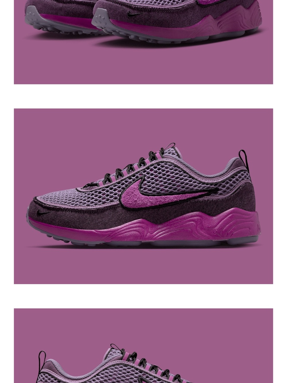 Nike men Purple and Magenta Mesh Low-Top Sneakers size 9 1/2 and 12  $150 each